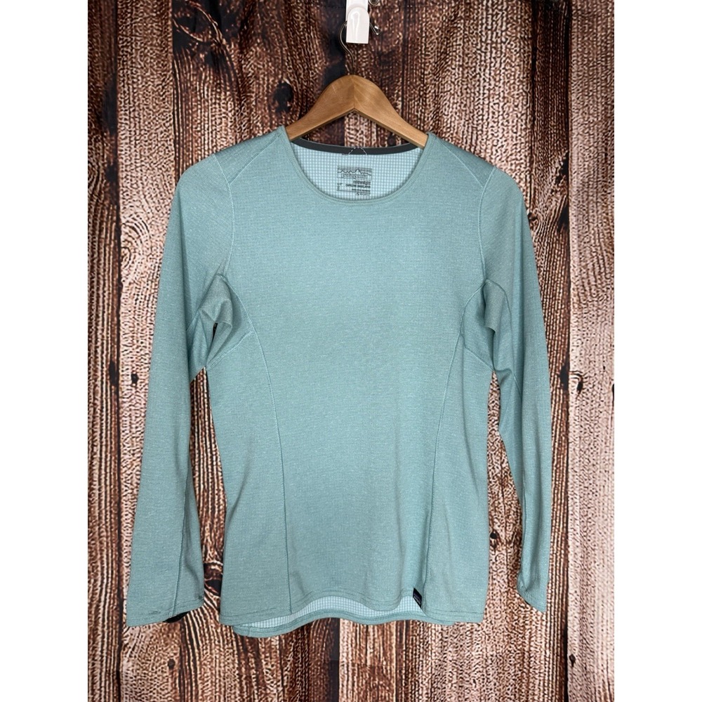 Patagonia Capilene Midweight Base Layer Long Sleeve Shirt Women's Small Blue